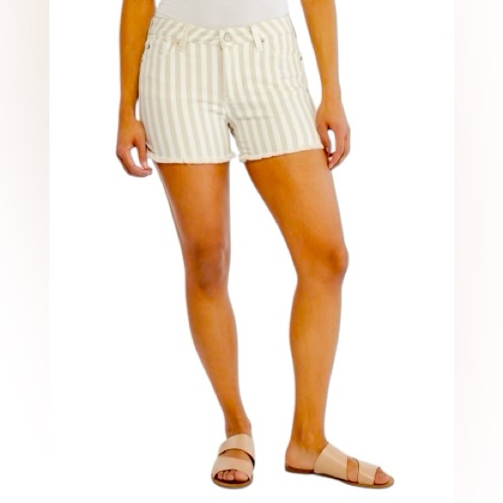 Dear John•Striped Raw Hem Shorts
